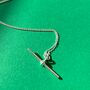 Pierre T Bar Charm With Chain Necklace Sterling Silver, thumbnail 3 of 5