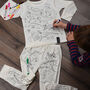 Original Dinosaur Colour In Pyjamas With Pens, thumbnail 2 of 7