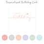 Birthday Disc And Birthstone Personalised Name Necklace, thumbnail 9 of 12