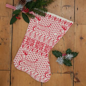 Knitted Christmas Stocking, 4 of 4