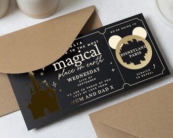 Disney Land Holiday Surprise Scratch Ticket Navy, 4 of 9