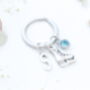 Ice Skating Personalised Keyring Ice Skate Gift, thumbnail 5 of 7