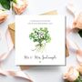 Irish Wedding Card,On Your Wedding Day Card, Ar Lá Bhur Bpósta, Wedding Shamrock Clover Bouquet, thumbnail 1 of 2