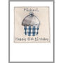 Personalised 40th Birthday Cake Card For Him, thumbnail 2 of 8