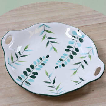 G Decor Botanical Ceramic Serving Plate Bowl Or Set, 2 of 5
