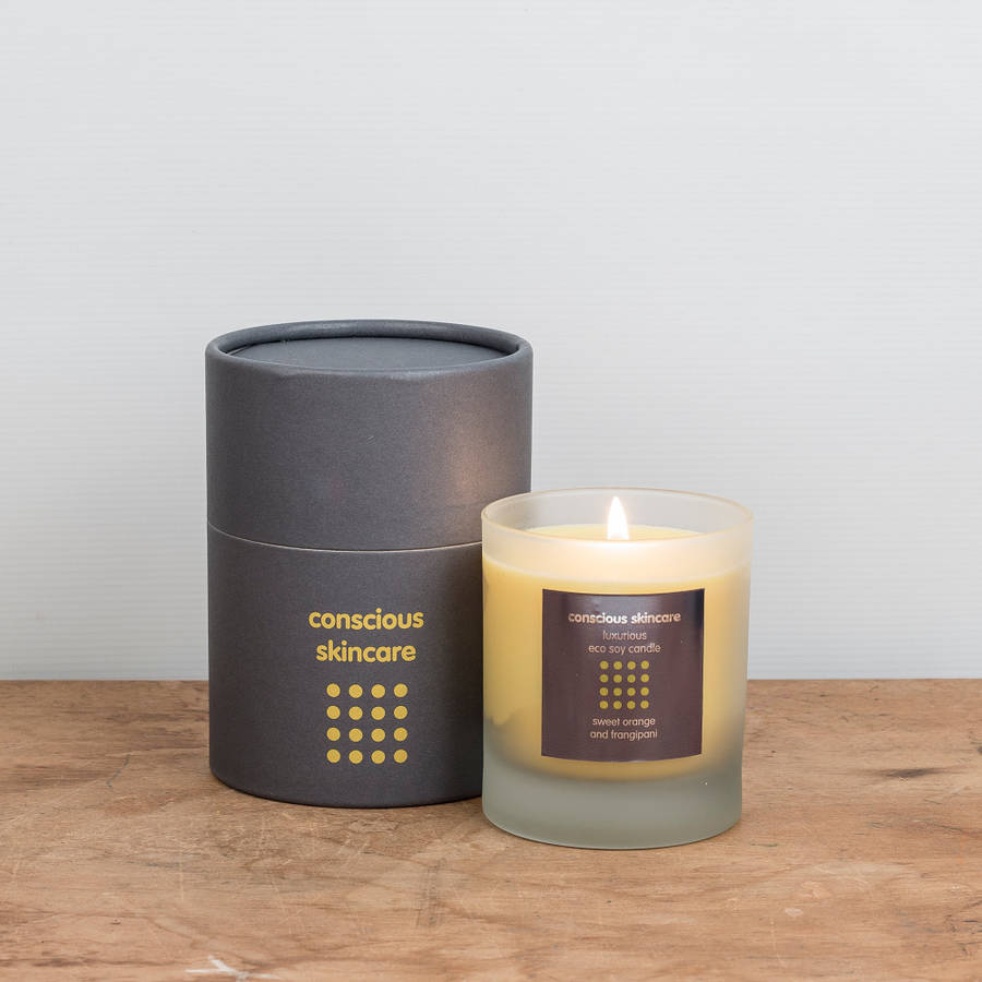 luxury soy candles by conscious skincare