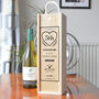 Personalised 5th Anniversary Wooden Wine Box, thumbnail 1 of 4