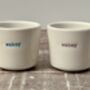 Set Of Four ‘Wakey Wakey Rise And Shine’ Egg Cups, thumbnail 3 of 4