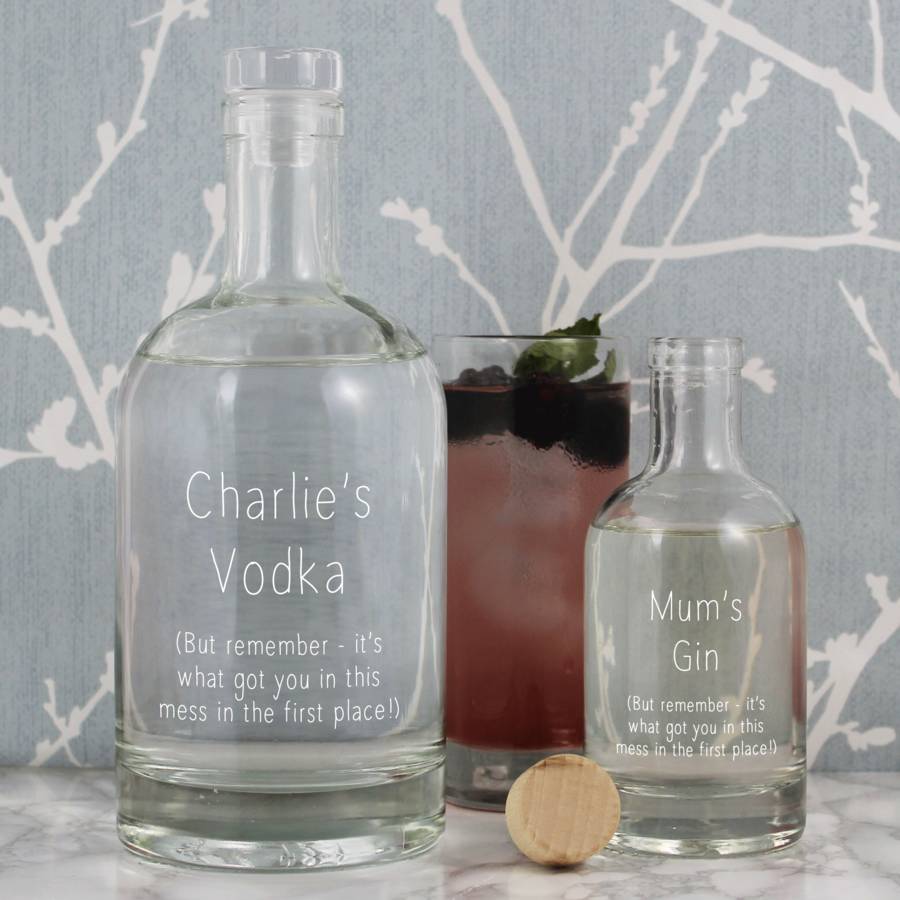 funny messy alcohol decanter by copper and sable