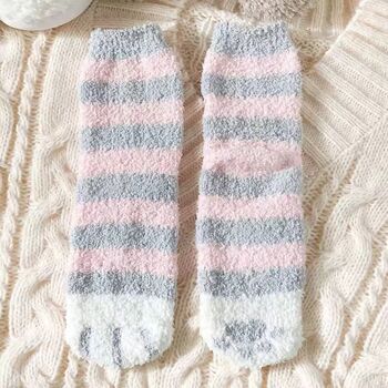 Fluffy Cat Paw Socks, 10 of 12