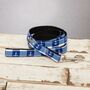 Anglesey Blue And White Check Nautical Dog Lead, thumbnail 4 of 7