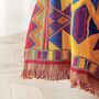Double Sided Bohemian Throw Blanket Knitted Throw, thumbnail 5 of 6