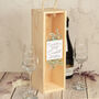 Eucalyptus Wedding Clear Lid Bottle Box And Glasses Set, thumbnail 1 of 7