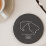 Formula One F1 Gift Silverstone Engraved Slate Coaster, thumbnail 1 of 2