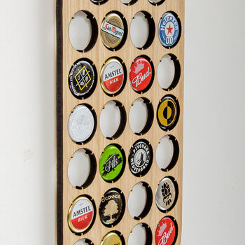 Beer Cap Beer Bottle Shape Wall Hanger, 4 of 7