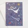 Flying Bride And Groom Wedding Congratulations Card, thumbnail 5 of 6
