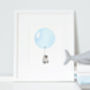 Personalised Baby Boys Pastel Blue Balloon Picture, thumbnail 2 of 10