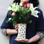 Polka Dot Ceramic Vase, thumbnail 1 of 4