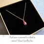 Personalised Necklace With Round Swarovski Birthstone, thumbnail 6 of 7