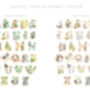 Personalised Framed Pastel Safari Jungle Name Print, thumbnail 7 of 11