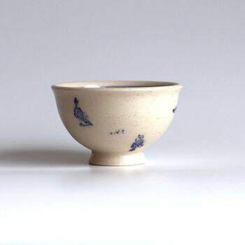 Handpainted Birds And Butterfly Teacup, 2 of 6