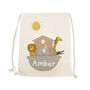 Personalised Noah's Ark Cotton Nursery Bag, thumbnail 4 of 4