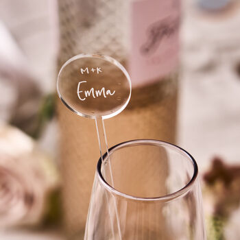 Engraved Personalised Clear Drink Stirrers, 3 of 3