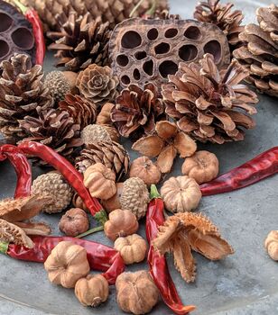 Natural Table And Wreath Decorations Autumn Pot Pourri, 8 of 9