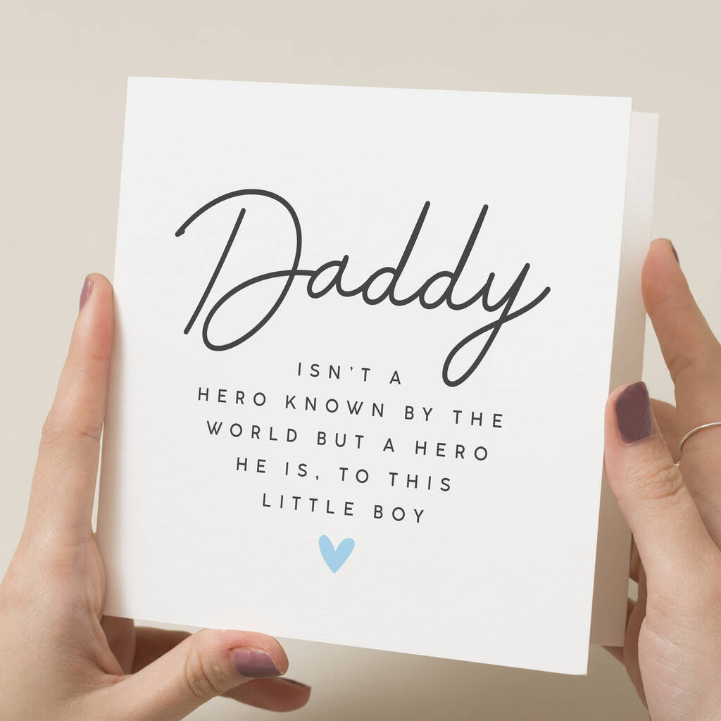 Poem For Dad Fathers Day Card By Paper Scene