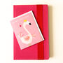 Mini Flamingo Birthday Card, thumbnail 3 of 3