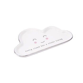 White Ceramic Cloud Jewellery Ring Dish, 3 of 5