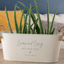 Personalised Metal Planter For Couples, thumbnail 3 of 4