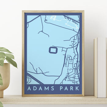 Personalised Map Print Of Any Football Stadium, 4 of 9