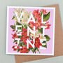Valentine Floral Valentine's Card, thumbnail 2 of 2