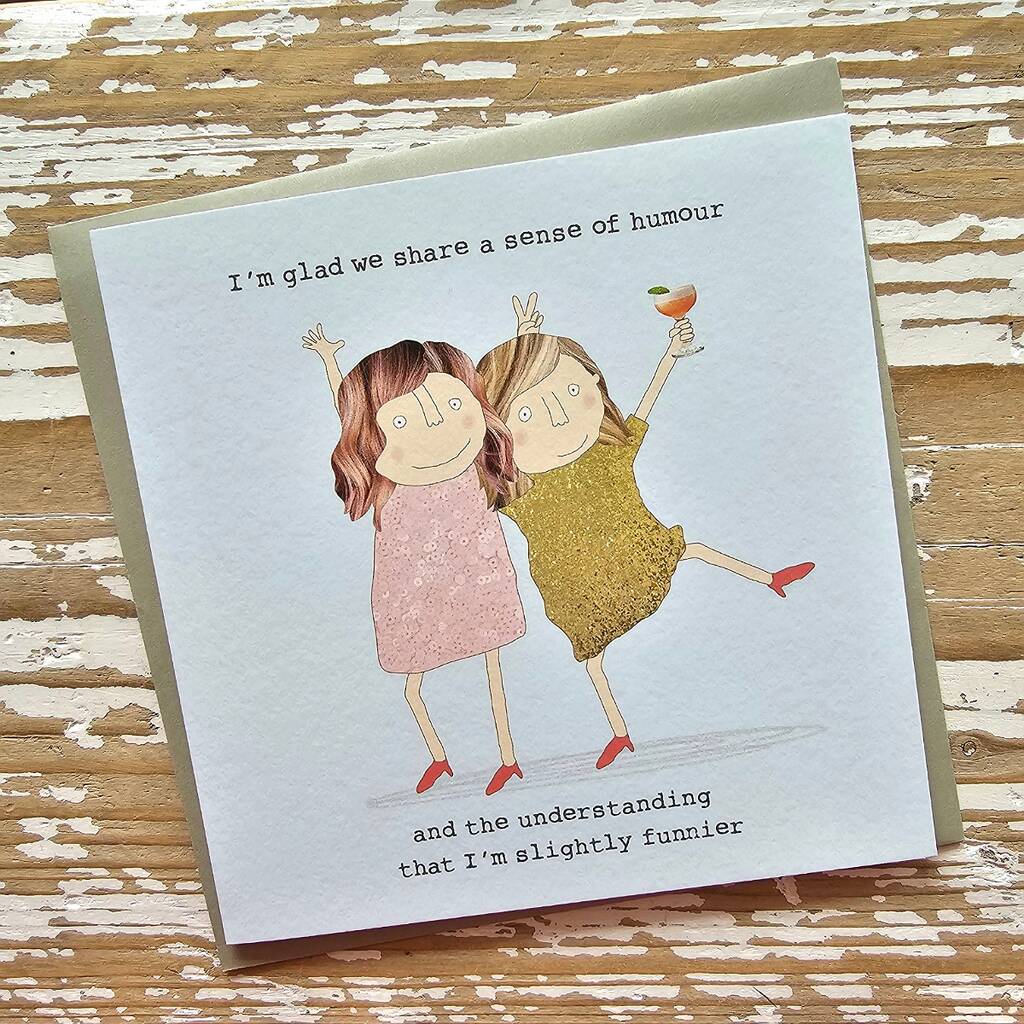'I'm Glad We Share…' Greetings Card By Nest Gifts