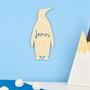 Personalised Bedroom Door Plaque Or Art Penguin, thumbnail 2 of 5