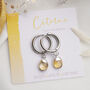 Citrine Crystal Hoop Earrings, thumbnail 2 of 11