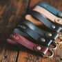 Personalised Leather Loop Keyring For Dad, thumbnail 9 of 9