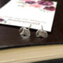 Thank You Bridesmaid Sterling Silver Leaf Earrings, thumbnail 1 of 9