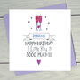 I Love You Personalised Birthday Card, thumbnail 2 of 3
