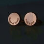 Personalised Curve Engraved Bronze And Copper Cufflinks, thumbnail 9 of 12