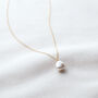 Organic Vegan Pearl Necklace, thumbnail 3 of 5