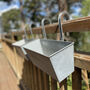 Pair Of Zesty Zinc Balcony Flower And Herb Planters, thumbnail 6 of 6