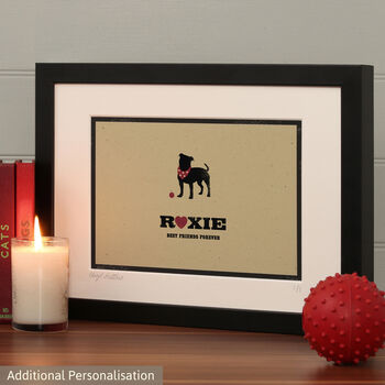 Personalised Staffy, Staffordshire Bull Terrier Print, 12 of 12