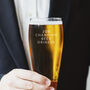 Personalised 'Champion Beer Drinker' Pint Glass, thumbnail 2 of 2