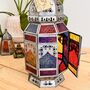 Large Bohemian Moroccan Style Lantern Coloured Glass, thumbnail 1 of 9