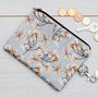 Skeletal Leaves Silk Zipped Coin Purse/Pouch, thumbnail 1 of 3