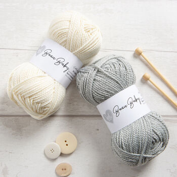 Baby Cardigan Knitting Kit, 11 of 11