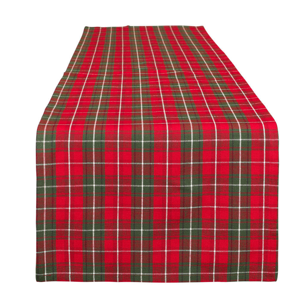 Red And Green Highland Tartan Table Runner By Dibor ...