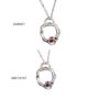 Small Branch Silver Birthstone Pendant Necklace, thumbnail 4 of 10